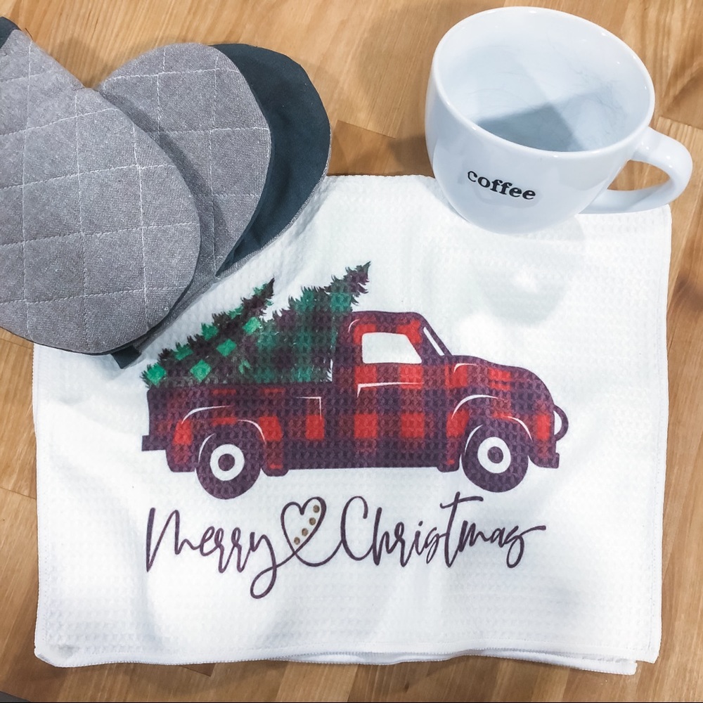 Merry Christmas kitchen towel